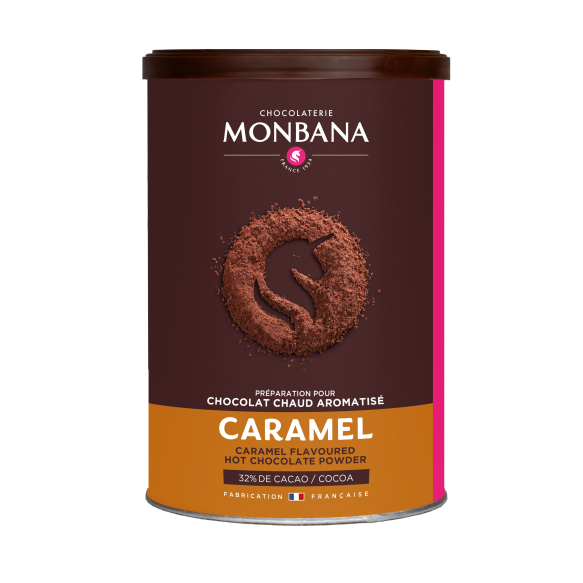 Chocolat en poudre Caramel • Chocolat Monbana • La Cafetière Catalane